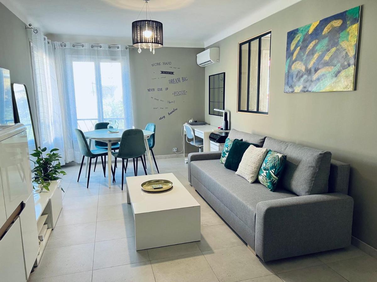 Nice West Cosy Flat Balcony, Near Airport, Train, Beach, Public Transport, Supermarket, Comfortable And Well Equipped Apartment Ngoại thất bức ảnh